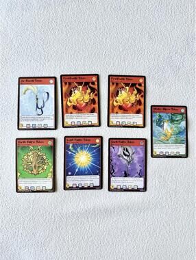 2003 Neopets TCG Faerie Token Uncommon Bundle of 7 Trading Cards